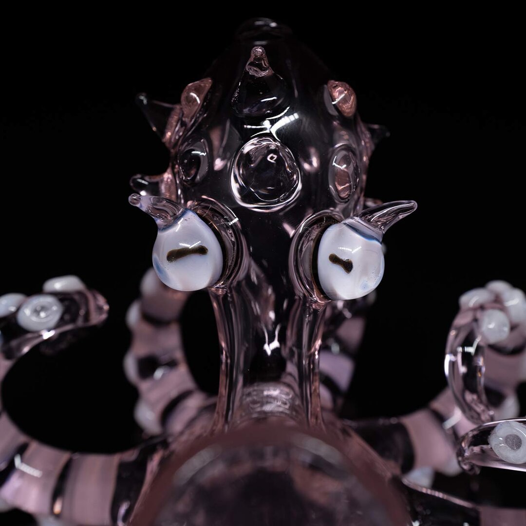 Black Leaf Glas-Wasserpfeife Oktopus I in Pink mit Farbverlauf