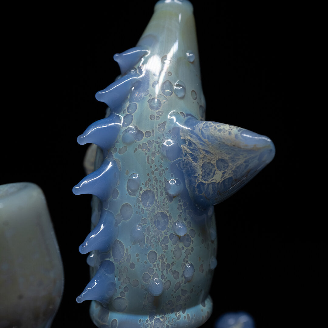 Black Leaf Glas-Wasserpfeife Oktopus II in Blau mit Farbverlauf
