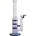 Black Leaf Triple HoneyComb Glas-Wasserpfeife mit drei Diffusorscheiben, 255 mm hoch
