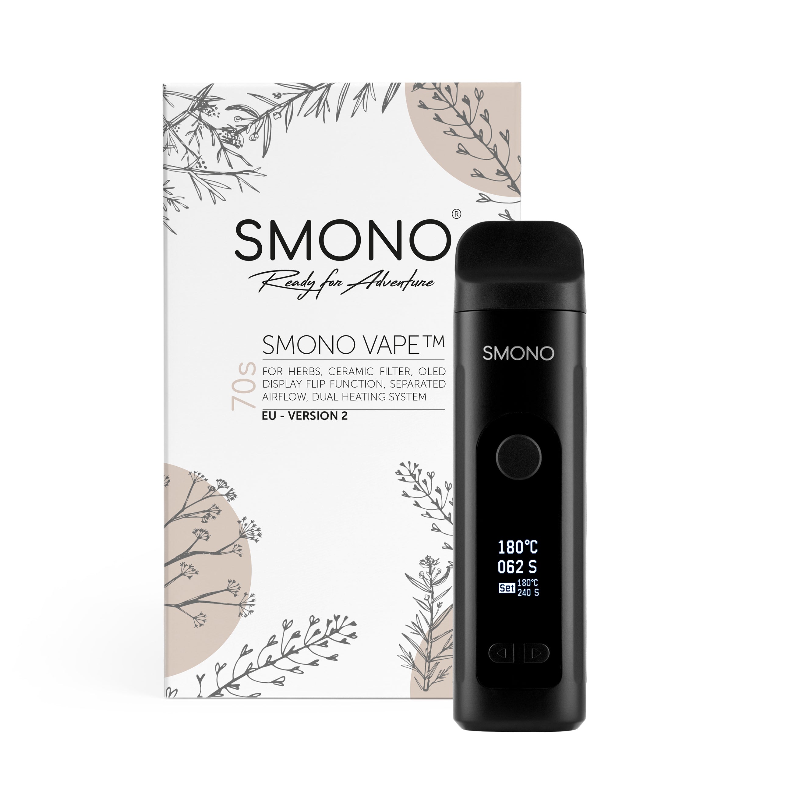 Smono 70s Vaporizer – Keramik-Heizkammer – Produktansicht