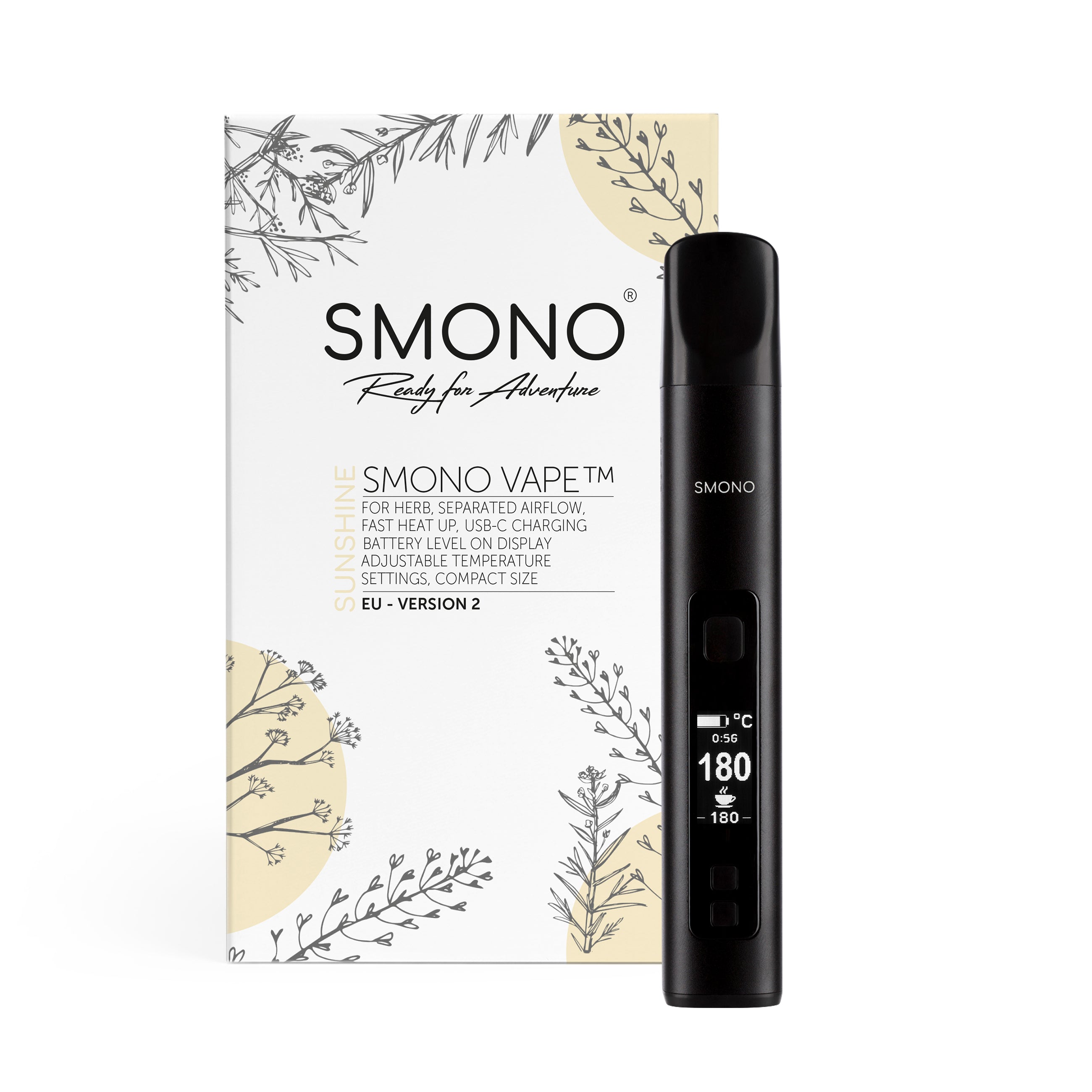 Smono Sunshine Vaporizer – Keramik-Heizkammer – Produktansicht