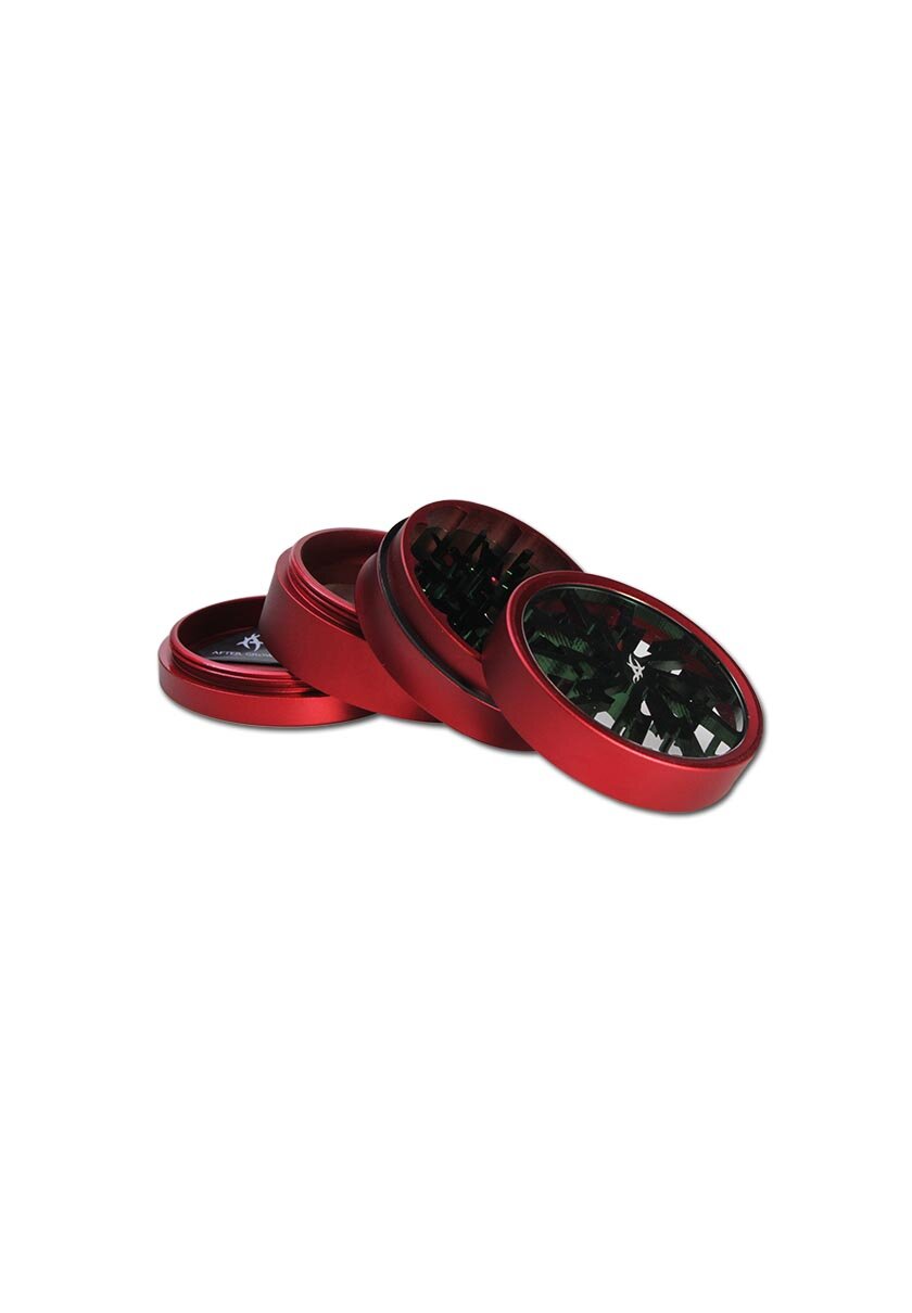 Thorinder Alu-Kräutermühle Limited Edition in Rot und Grün