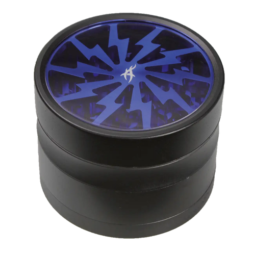 Thorinder Mini Kräutermühle aus Aluminium in Blau, vierteilig, 42 mm hoch