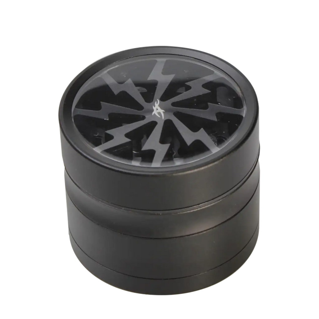 Thorinder Mini Kräutermühle aus Aluminium in Grau, vierteilig, 42 mm hoch