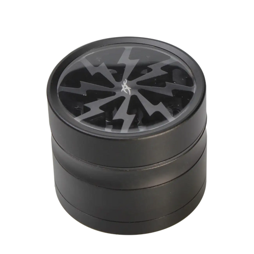 Thorinder Mini Kräutermühle aus Aluminium in Grau, vierteilig, 42 mm hoch