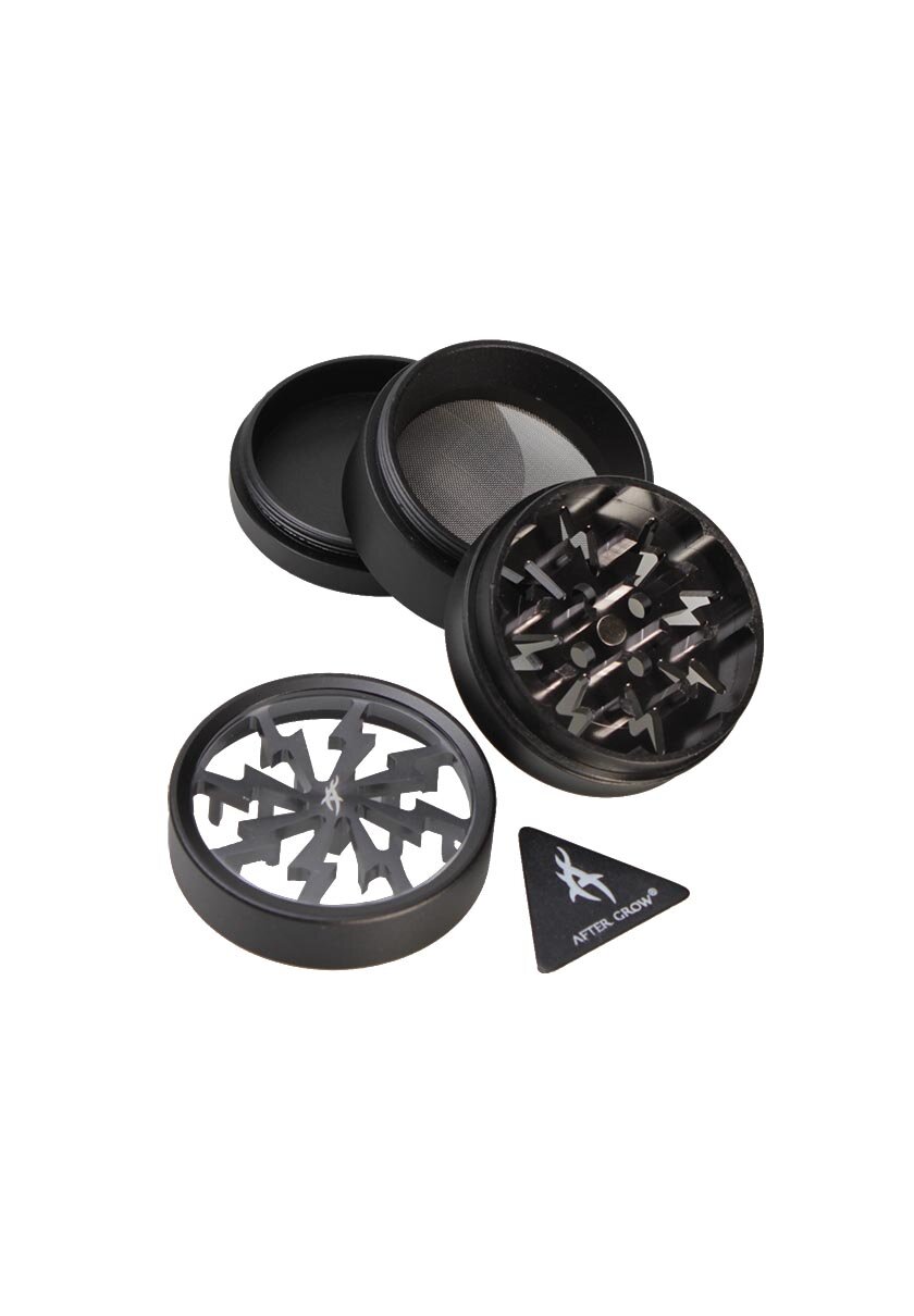 Thorinder Mini Kräutermühle aus Aluminium in Grau, vierteilig, 42 mm hoch