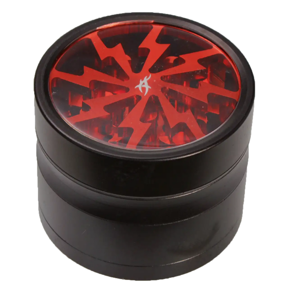 Thorinder Mini Kräutermühle aus Aluminium in Orange, vierteilig, 42 mm hoch