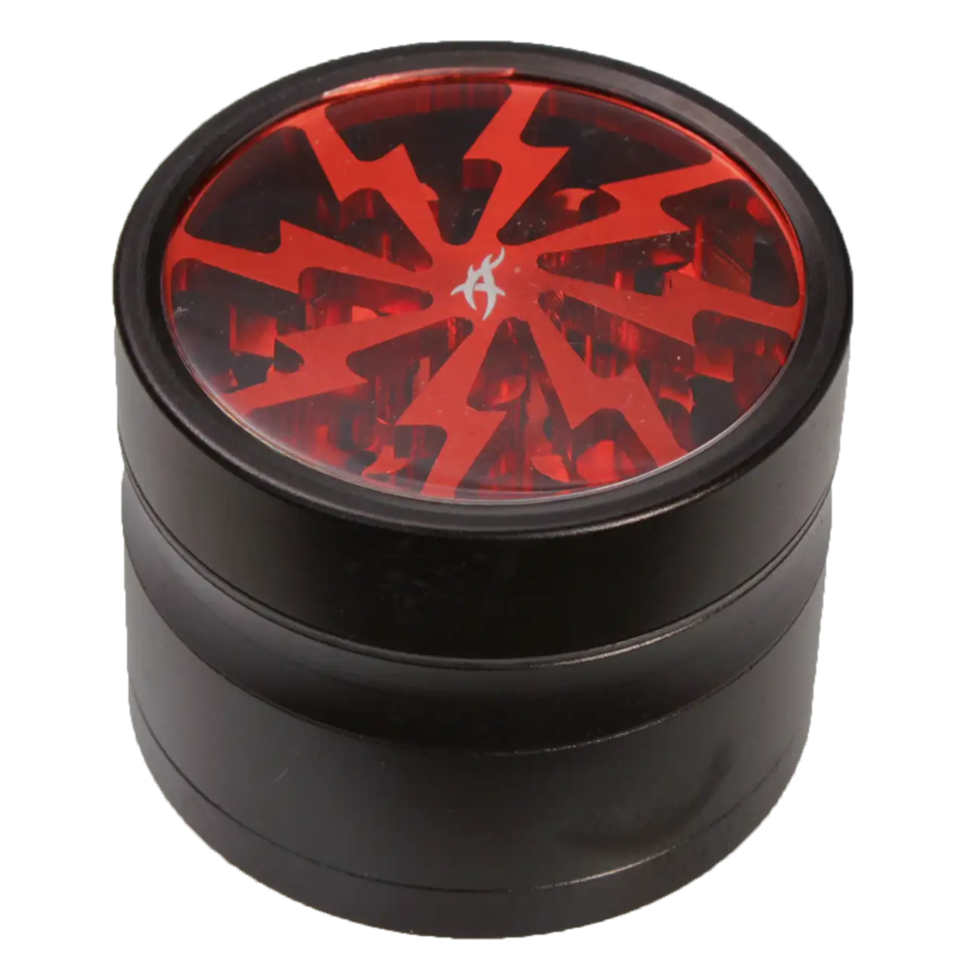 Thorinder Mini Kräutermühle aus Aluminium in Orange, vierteilig, 42 mm hoch