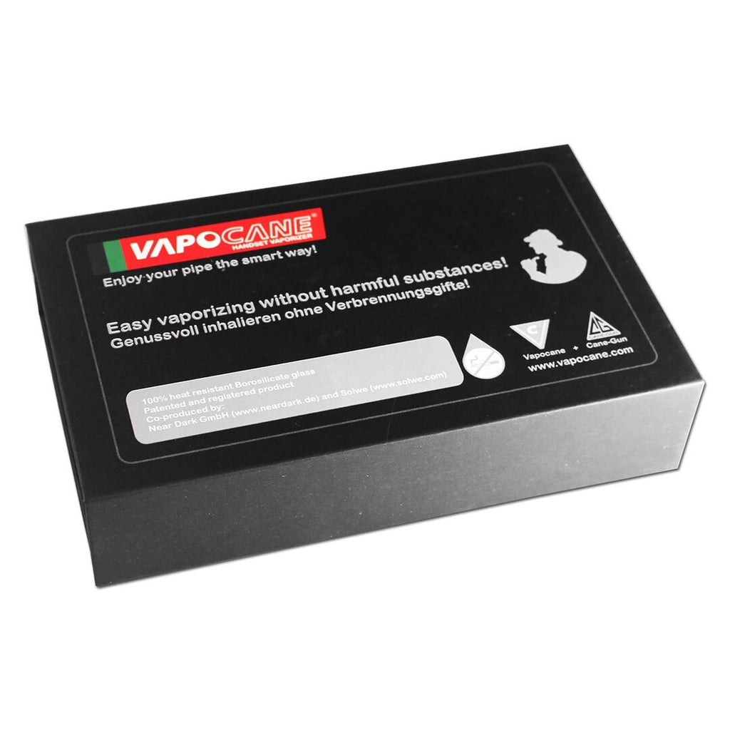 Vapocane Vaporizer-Aufsatz mit Cane-Gun Glaspfeife und Zubehör