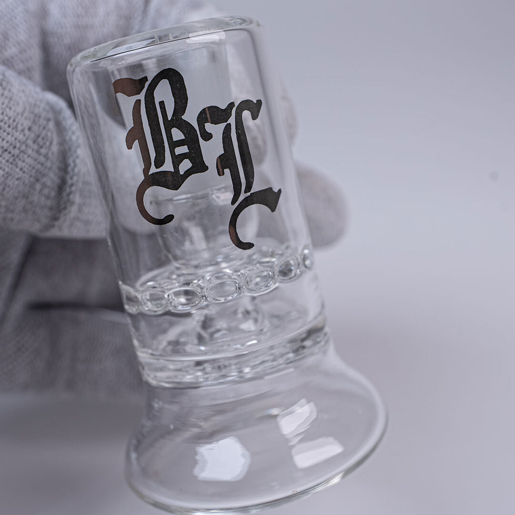 Black Leaf Vorkühler aus Borosilikatglas mit Doppel-Perkolator