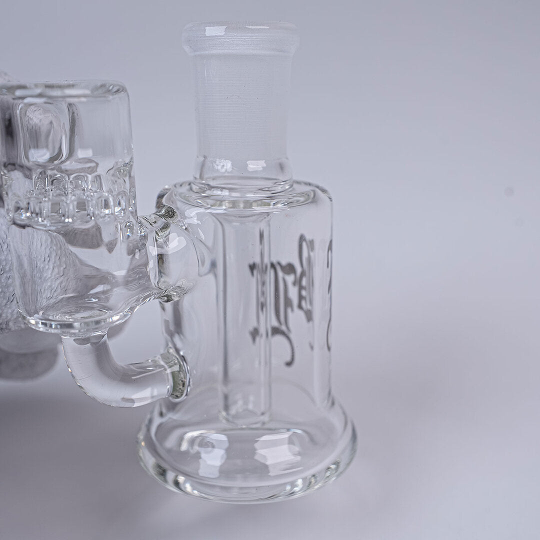 Black Leaf Vorkühler aus Borosilikatglas mit Wabenscheibe und NS 14