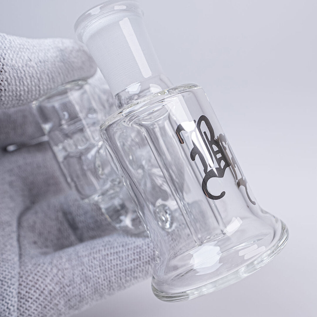 Black Leaf Vorkühler aus Borosilikatglas mit Wabenscheibe und NS 14