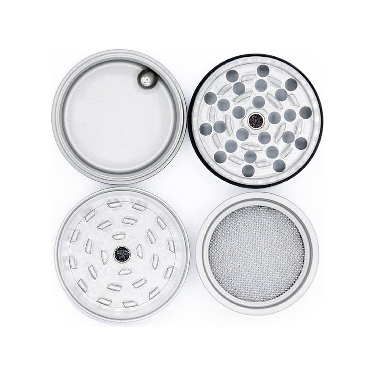 Herb Ripper Edelstahl-Grinder (4-teilig) – Ansicht 2